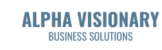 Alpha Visionary Text Logo